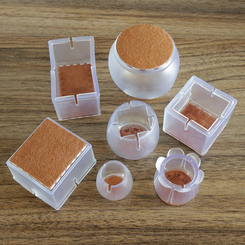 Thickened wear-resistant non-slip silicone table and chair foot covers for furniture mute solid wood floor protection pads chair stool table foot pads