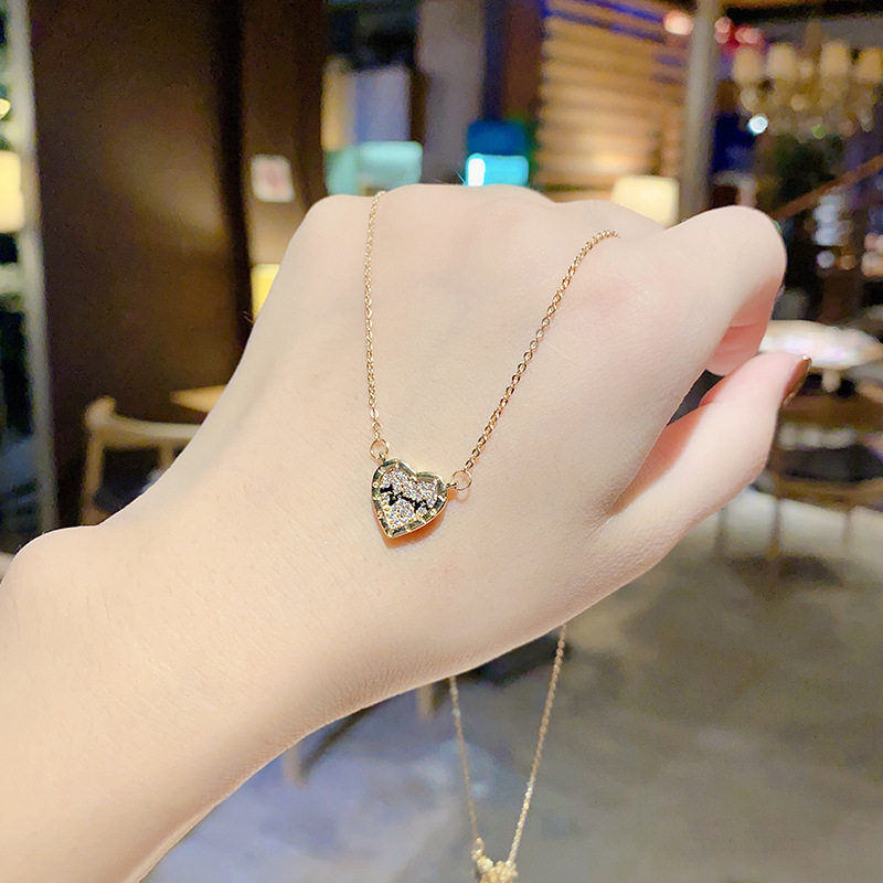 Fashion Butterfly Copper Inlay Artificial Gemstones Necklace 1 Piece