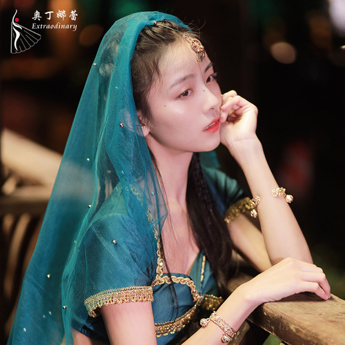 Halloween costume anime dance performance set classical Hanfu Indian performance costume for women adult dancewear