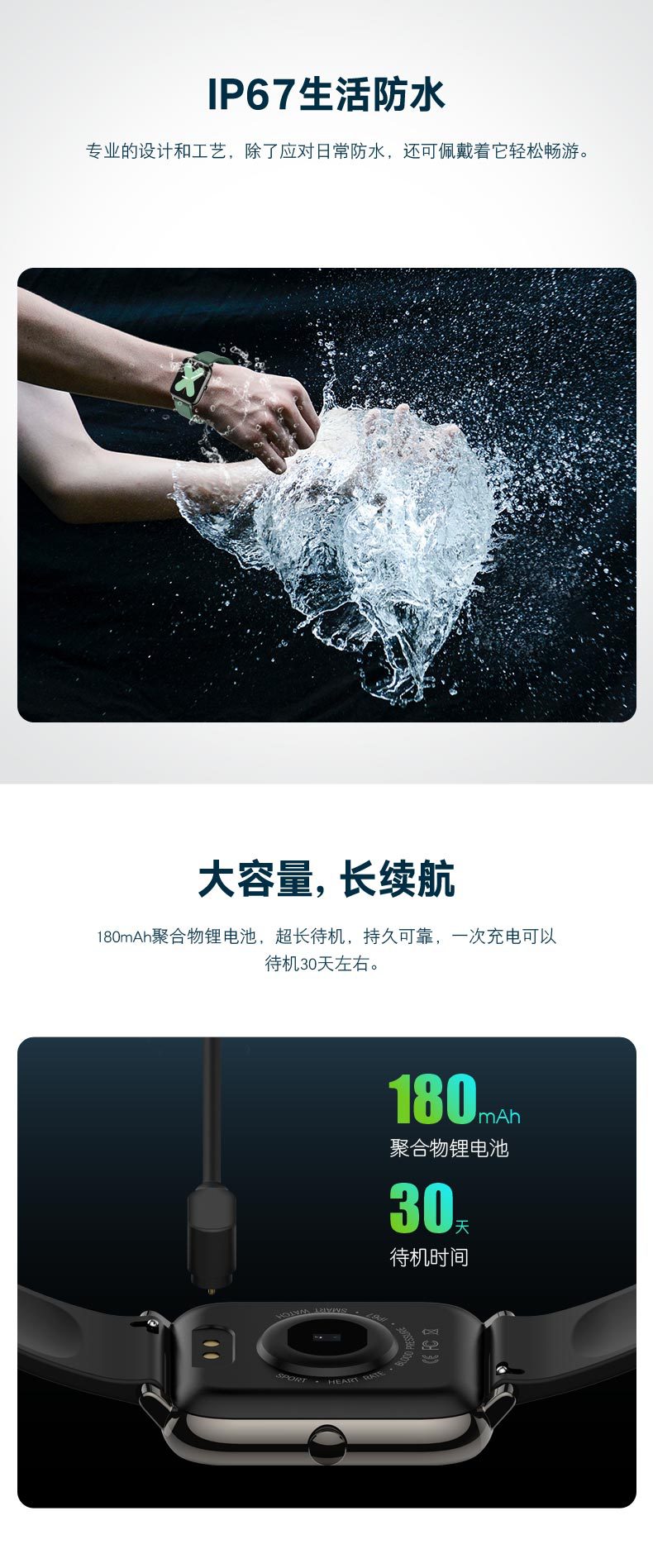 Baiyimei P22 smart bracelet, 1.4-inch, heart rate and blood pressure measurement, music control, step-counting smart watch, cross-border undefined