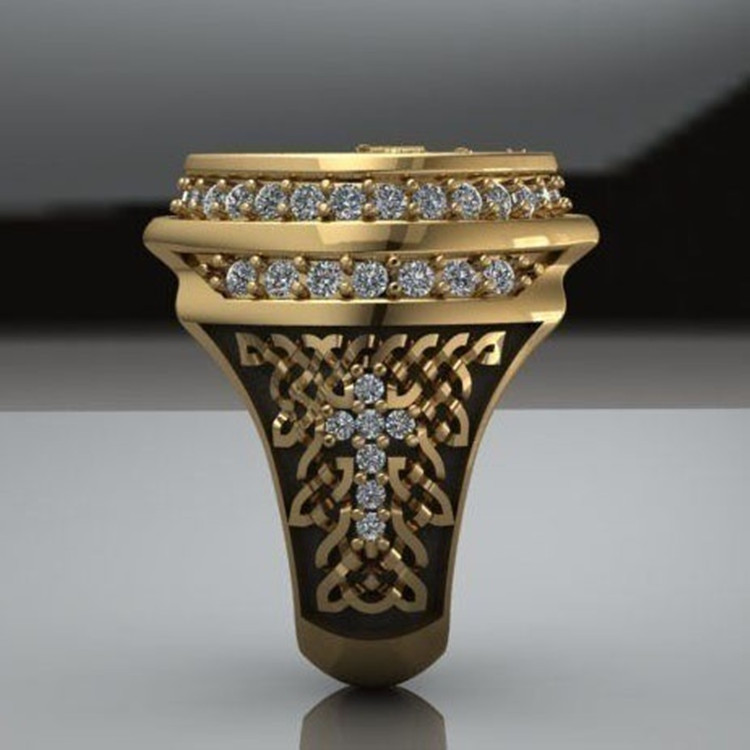 13g Weight Rings Classification 13, 6 Ring Size Hip-Hop Retro Eagle Alloy Plating Unisex Rings Men Signet Rings