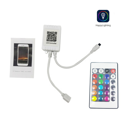 24鍵APP藍牙控制器 智能LED燈帶 七彩燈條Bluetooth音樂控制器RGB