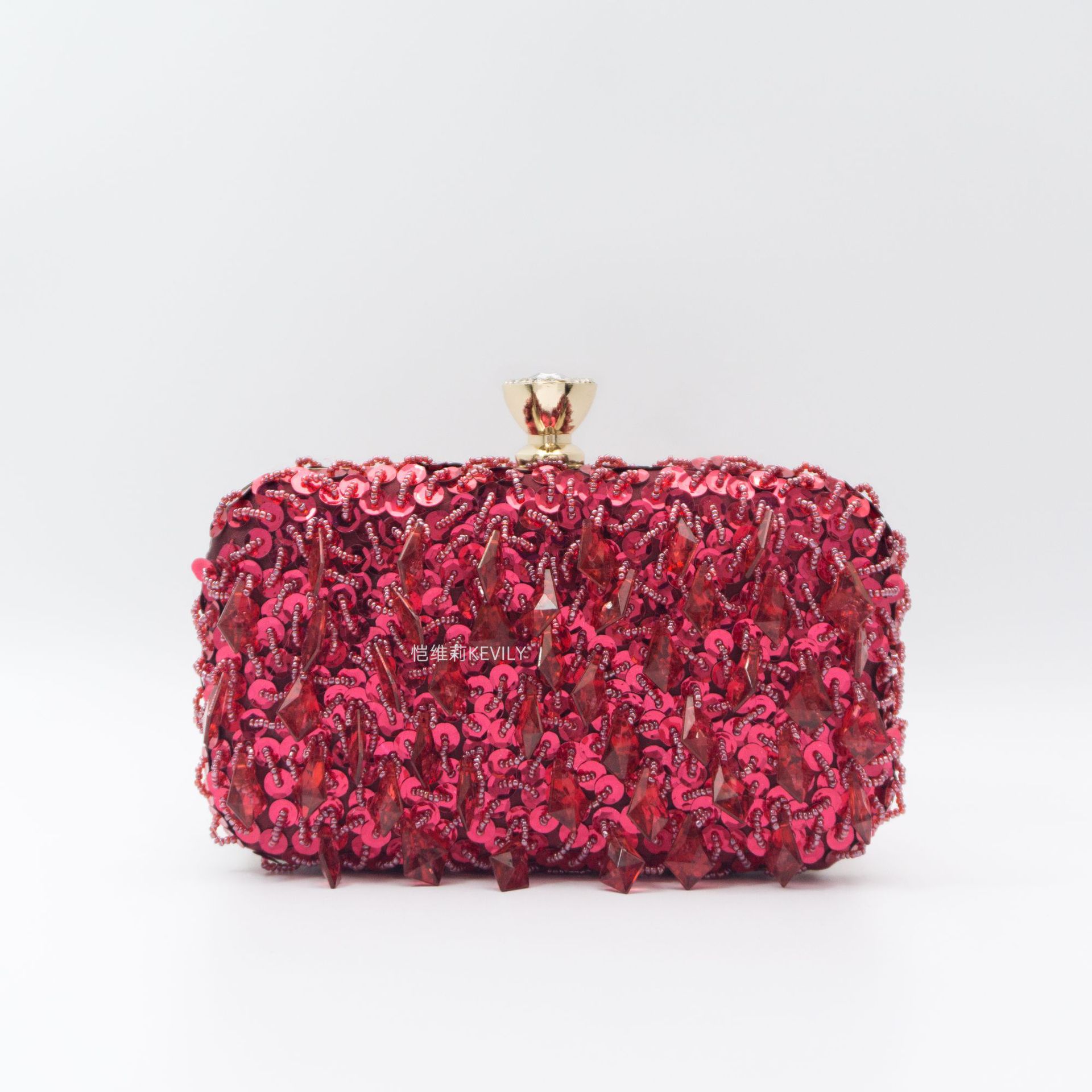 Kai weili acrílico borla noche bolsa vestido bola noche bolsa anual reunión sequined cheongsam bolso transfronterizo embrague