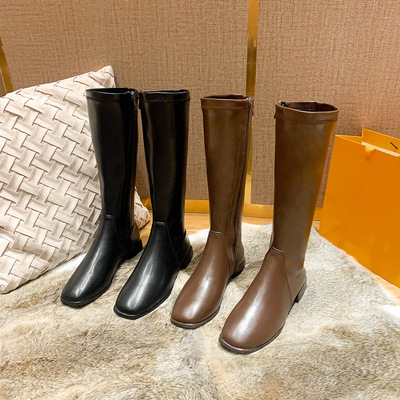 2020长筒靴方头弹力靴 到货901