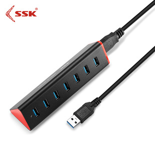 SSK/�l��SHU370 7�ڼ���������USB3.0�־���HUB(���Դ�m������