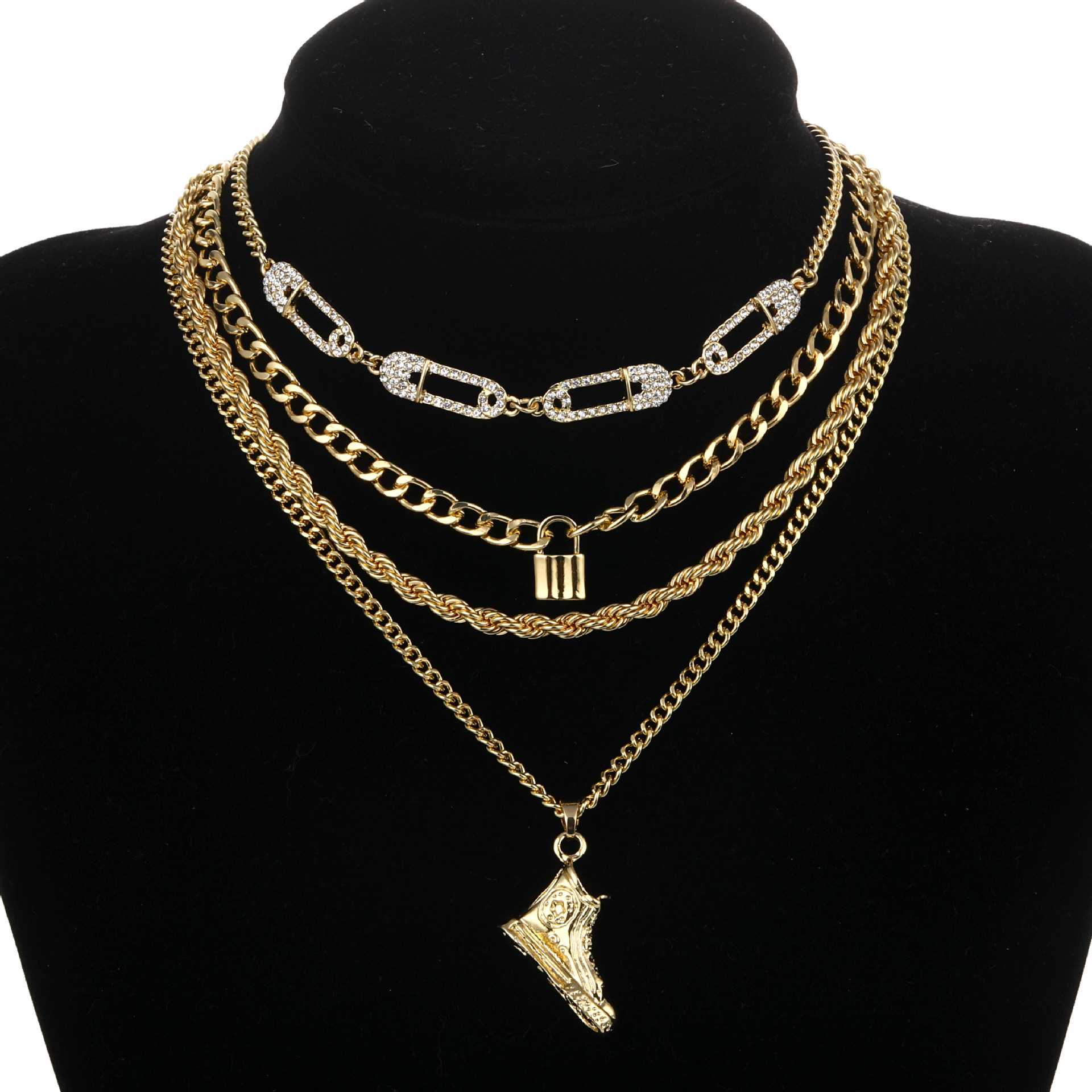 亞馬遜批發(fā)熱銷款歐美主流風(fēng)潮流尖端項(xiàng)鏈多元素多樣化跨境直銷