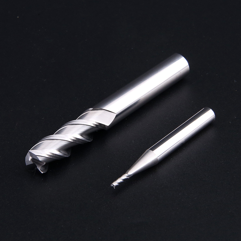 硬质合金45度铝用刀三刃整体铝用铣刀数控刀具抛光铝用立铣刀加工