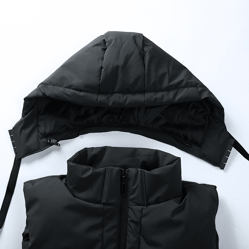 Chaleco de invierno transfronterizo de Amazon para hombre abrigo de algodón acolchado abrigo cálido más el chaleco de los hombres Chaleco de algodón acolchado engrosado