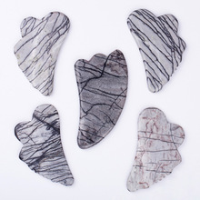 厂家批发 玉石刮痧片面部脸部按摩刮脸板玉石按摩棒 网络石刮痧板