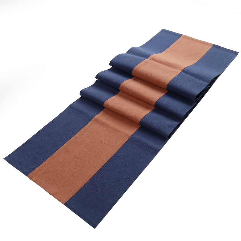Zen estera de té pintada a mano a prueba de agua de algodón y lino corredor de mesa estera de té cortina mantel de té chino ceremonia del té juego de té accesorios toalla de té seca