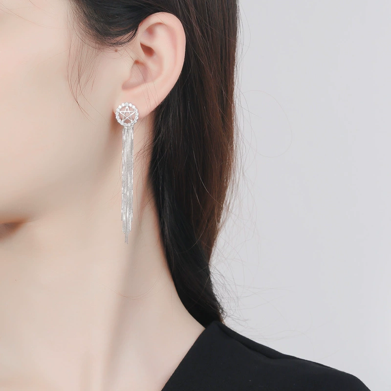 Брендовые серьги, корейский стиль, серебро 925 образец, интернет-знаменитость