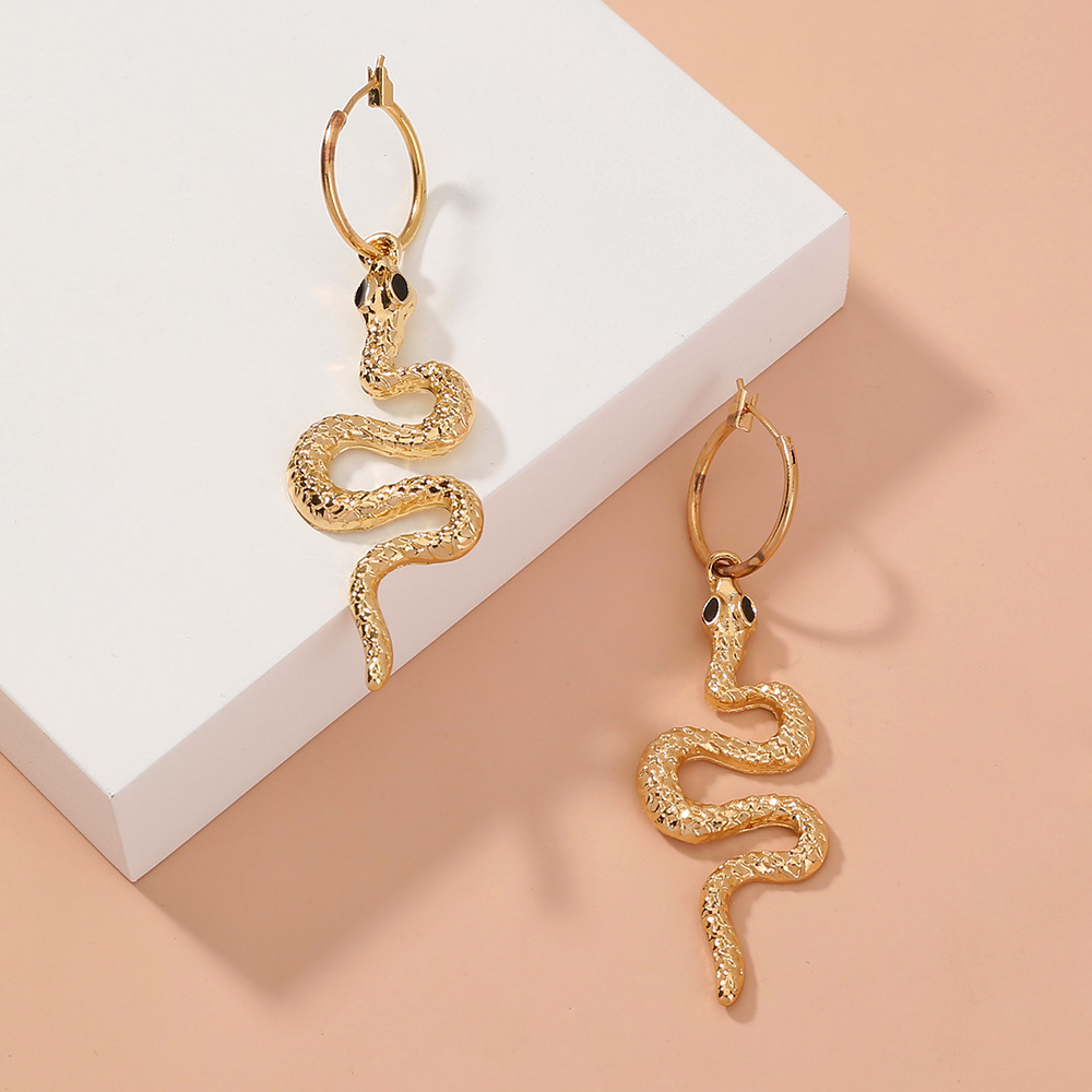 Fashion Long Snake-shaped Earrings display picture 3