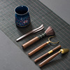 Lianyatong Enamel Camellia Six Gentlemen Rythalogen Tea Pen Tea Knife Group Daquan Kung Fu Tea Speed Tea Disk Tea Pack