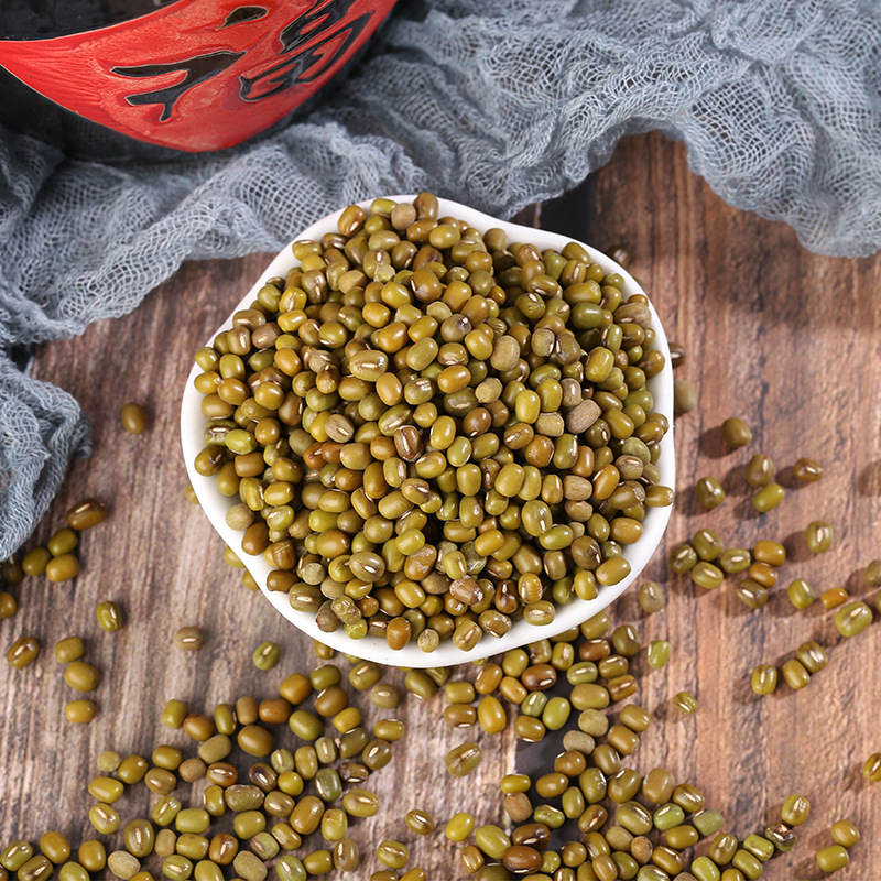 Roasted Mung Beans Lu Dou 绿豆 Vigna radiata Low Temperature Baked Bulk Grain for Soy Milk and Powder specifications