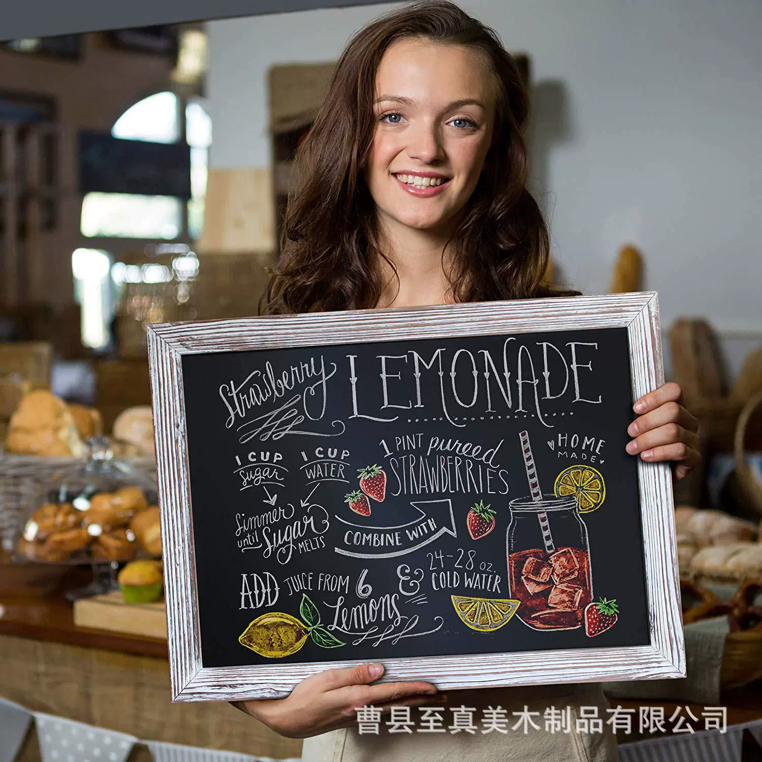 Производители поставляют внешней торговли деревянная рамка Небольшая доска обучения доска деревянная рамка доска объявлений