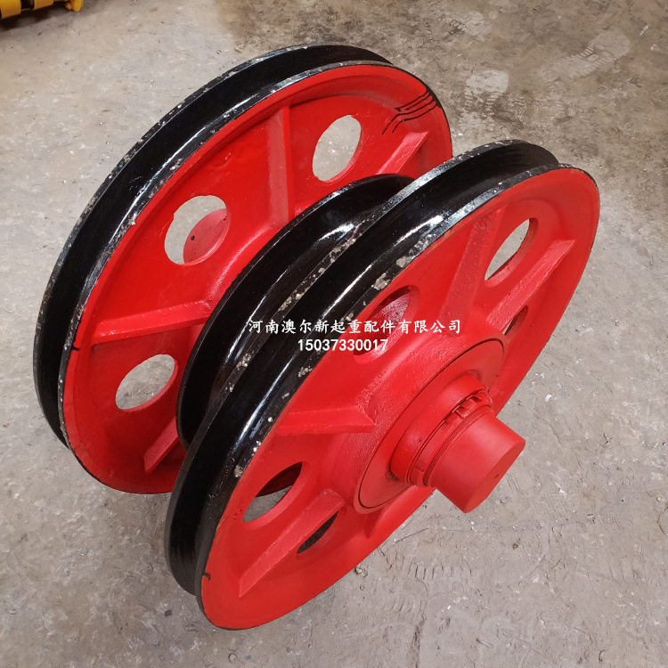长期供应 双梁起重机滑轮组 钢丝绳滑轮 16吨铸钢滑轮