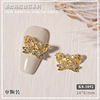 Demi-season zirconium with bow, nail decoration, internet celebrity, diamond encrusted