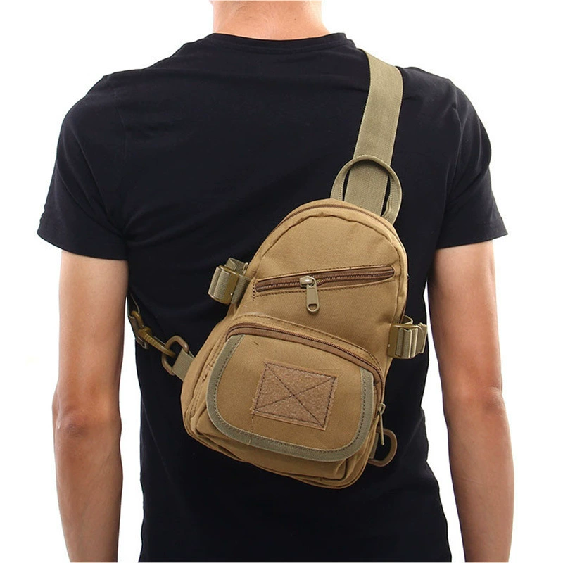 Военный вентилятор Тактическая Гамбург Маленькая нагрудная сумка Камуфляжная многофункциональная сумка через плечо Открытый Альпинизм Нагрудная подвесная сумка для верховой езды
