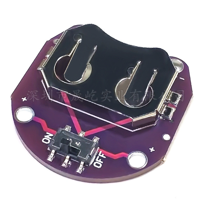 LilyPad Coin Cell Battery Holder CR2032 电池座模块