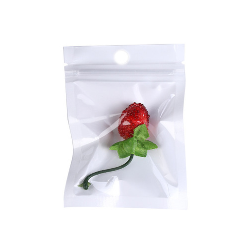 OPP self-sealing keel white pearlescent film translucent yin and yang bag wearable bag e-commerce DIY special packaging bag