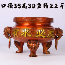 批发直供仿古大号铜香炉香炉 寺院大型烧香炉接揽金属工艺品定*制