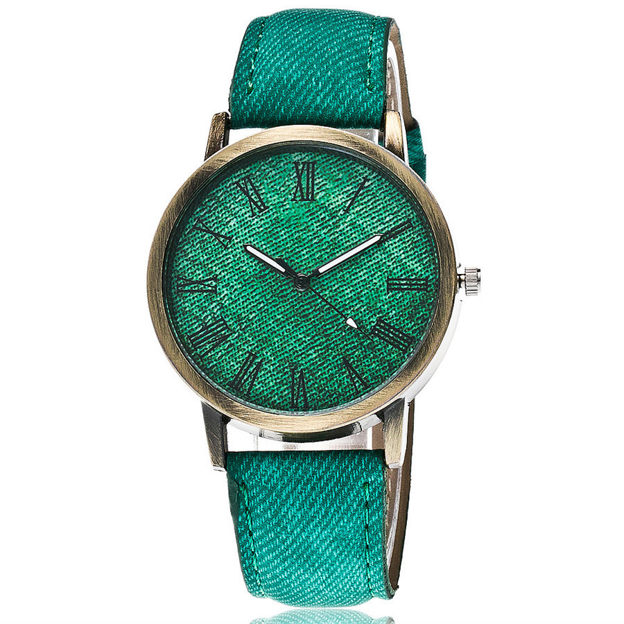Jeans Gürtel Römische Skala Damen Uhr Lässig Einfache Einfarbige Damen Trend Casual Handuhr Uhr Watch display picture 6