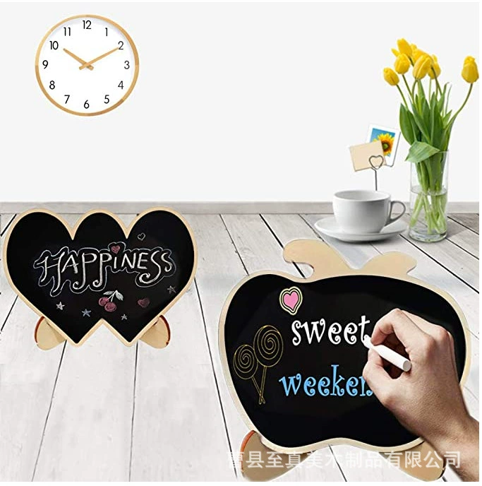 Простая Двусторонняя доска деревянные поделки украшение доски украшения дома свадьба Настольный дисплей доска