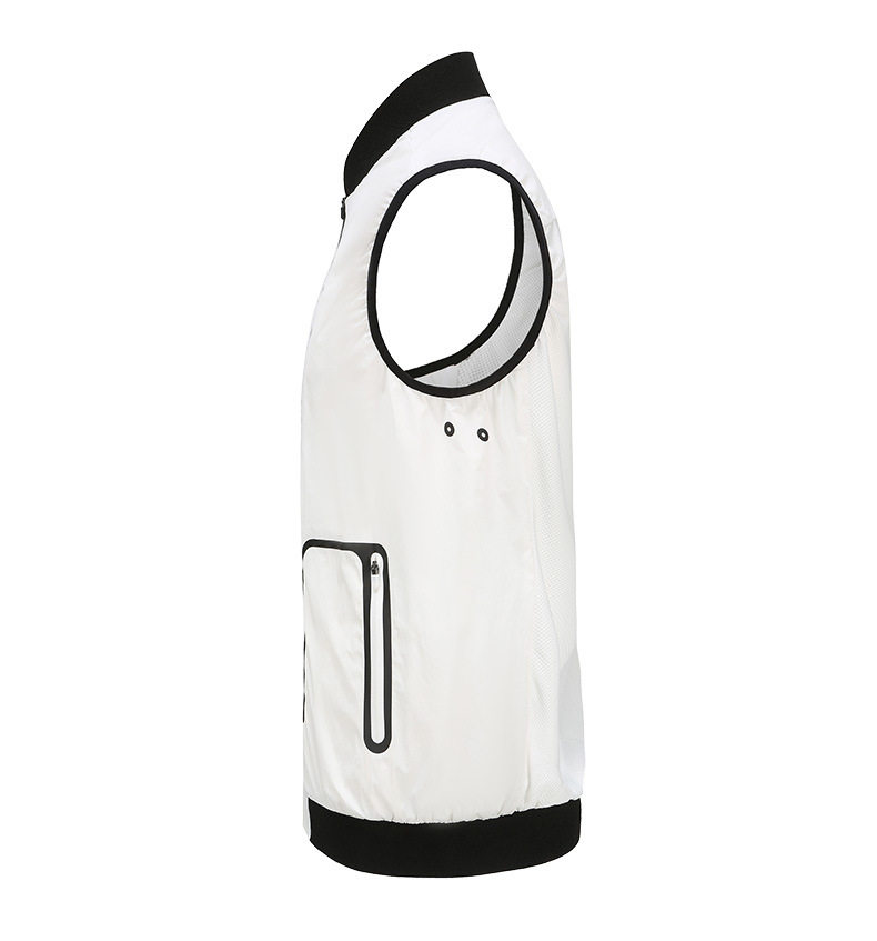 Áo vest golf nam PGM YF364 dáng gile không tay, chống gió nhẹ thoáng khí — Vest Nam YF364 màu xám, Áo vest nam YF364 màu trắng chi tiết 13