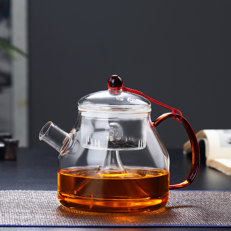 高硼硅玻璃蒸茶壶 加厚耐热玻璃煮茶器大容量煮茶壶电陶炉烧水壶|ms