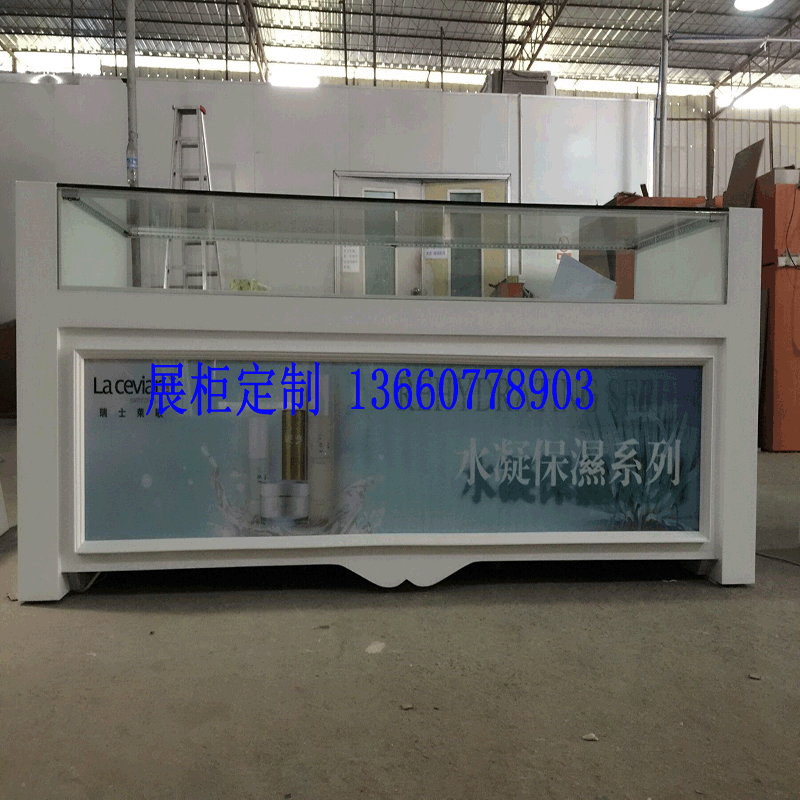 定制加工化妆品展示背柜化妆品岛柜高档化妆品展示柜批发厂家