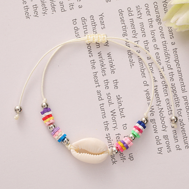 Plage Coquille Corde Coquille Argile Molle Tricot Femmes Bracelets display picture 4