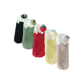 Коралловые бархатные носки, удерживающие тепло милые гольфы, увеличенная толщина, средней длины