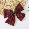 Hairgrip with bow, uniform, cloth, cute hairpin