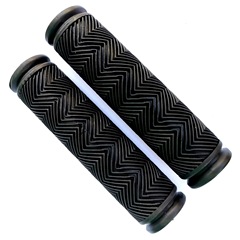 Mountain bike dual-pore water pattern rubber bike handlebar grip dead fly handlebar bike auxiliary handle colorful comfortable hand cycling accessories