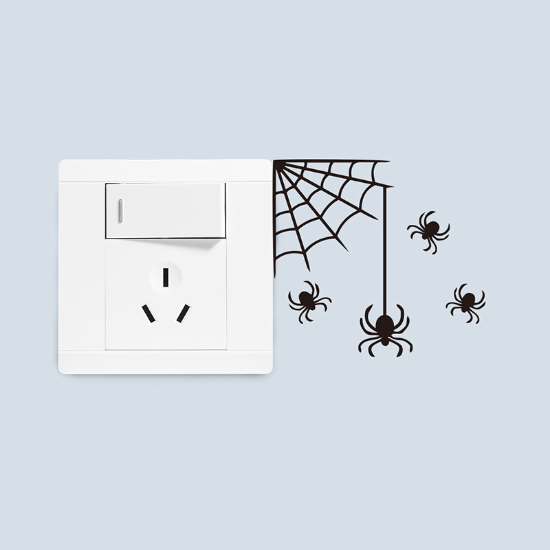 Halloween Spinne Pvc Gruppe Dekorative Requisiten display picture 2