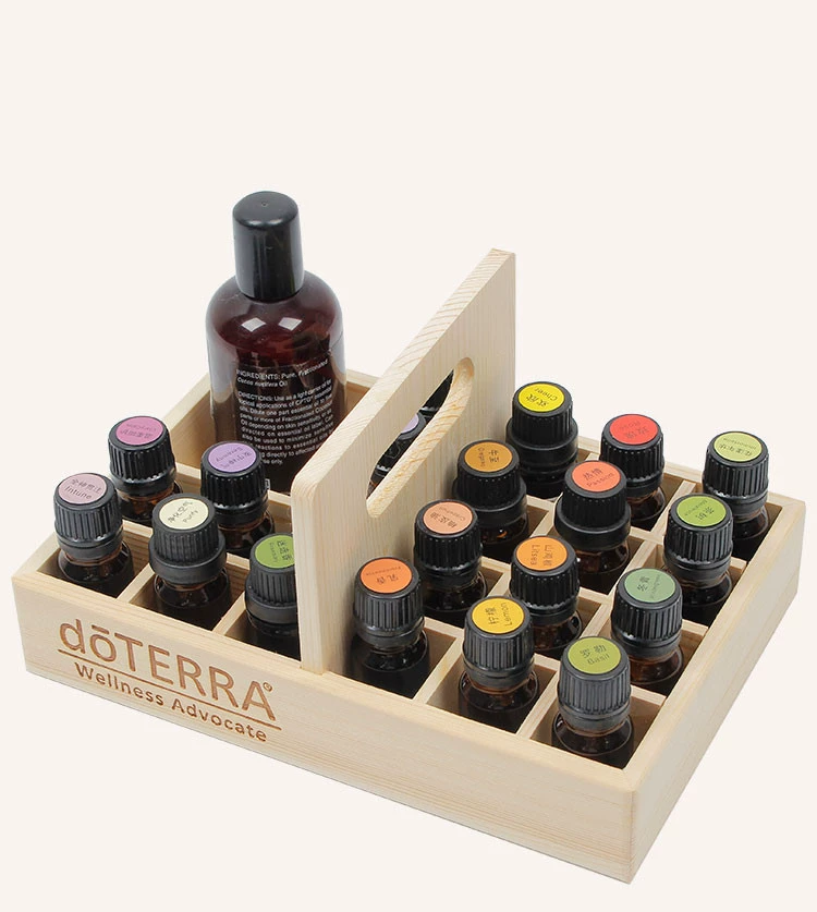 Производители поставляют эфирное масло Box Портативная корзина 5-15 мл doterui для хранения эфирного масла 21 сетка корзина витрина деревянная коробка