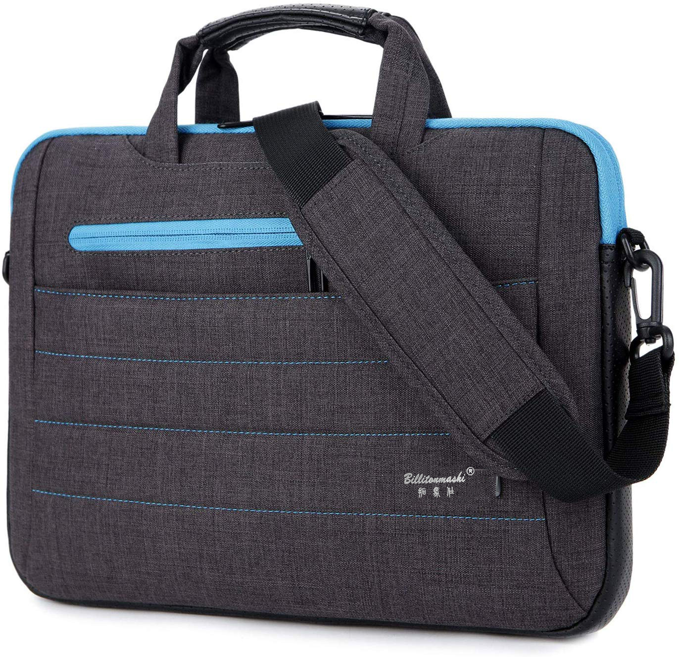 Briefcase Men's Business Canvas Men's Bag Laptop Bag Large Capacity Office Crossbody Oxford Document Business Bag