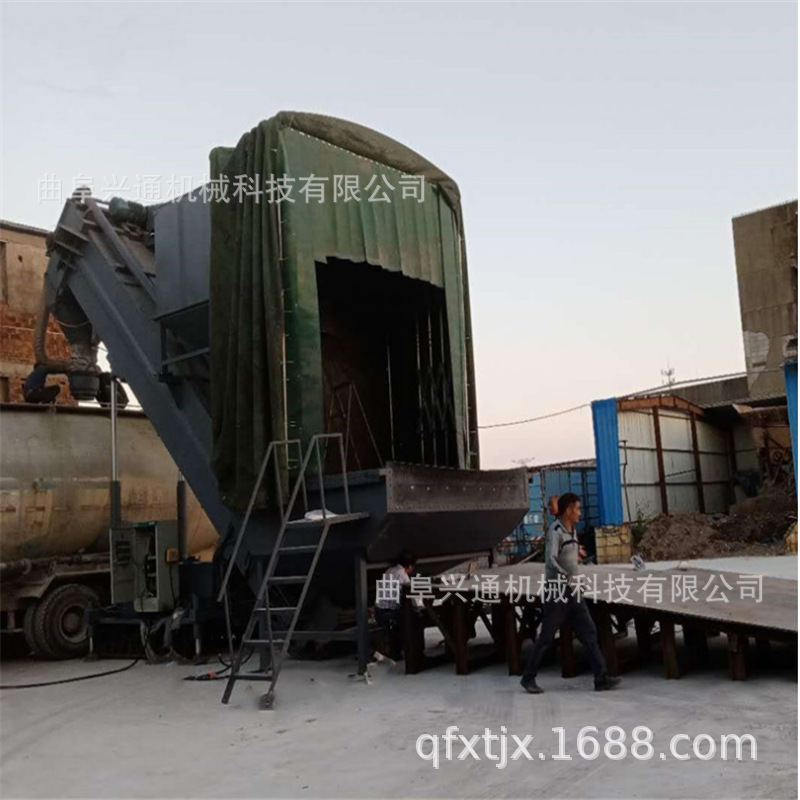粉煤灰装卸车集装箱卸灰机 南京集装箱卸灰输送机 水泥清库设备