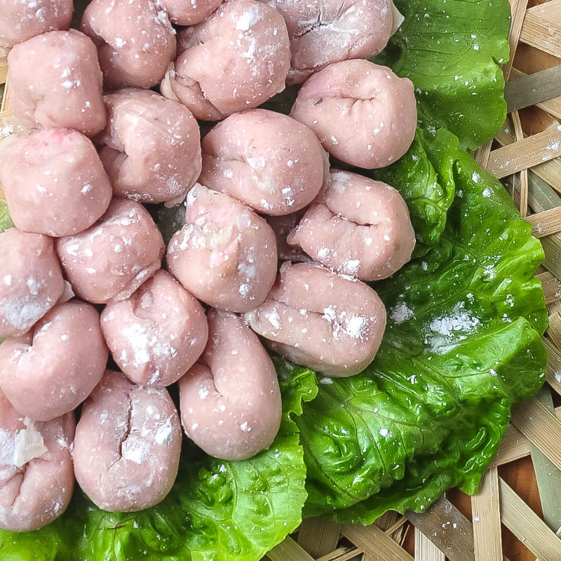 潮汕鱼皮饺汕头鱼册 火锅食材汕头鱼饺达濠鱼皮饺子冷冻食材500g