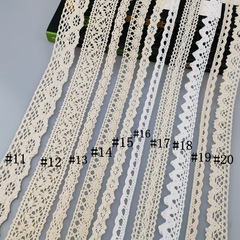 Factory supply DIY cotton thread lace curtains small edge, pure cotton thread lace clothing home textile accessories lace
