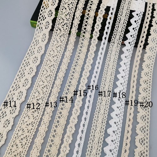 Factory supply DIY cotton thread lace curtains small edge, pure cotton thread lace clothing home textile accessories lace
