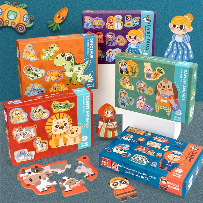 Шесть в одном блоки продвинутое комплектование деревянная головоломка 0.55 Для младенцев 0-уровень раннего обучения просветительские настольные игрушки для детей