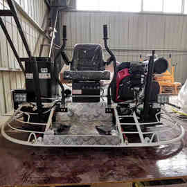 混凝土水泥路面抹光机内燃式磨平机2米抹盘设备坐着开收面机图片