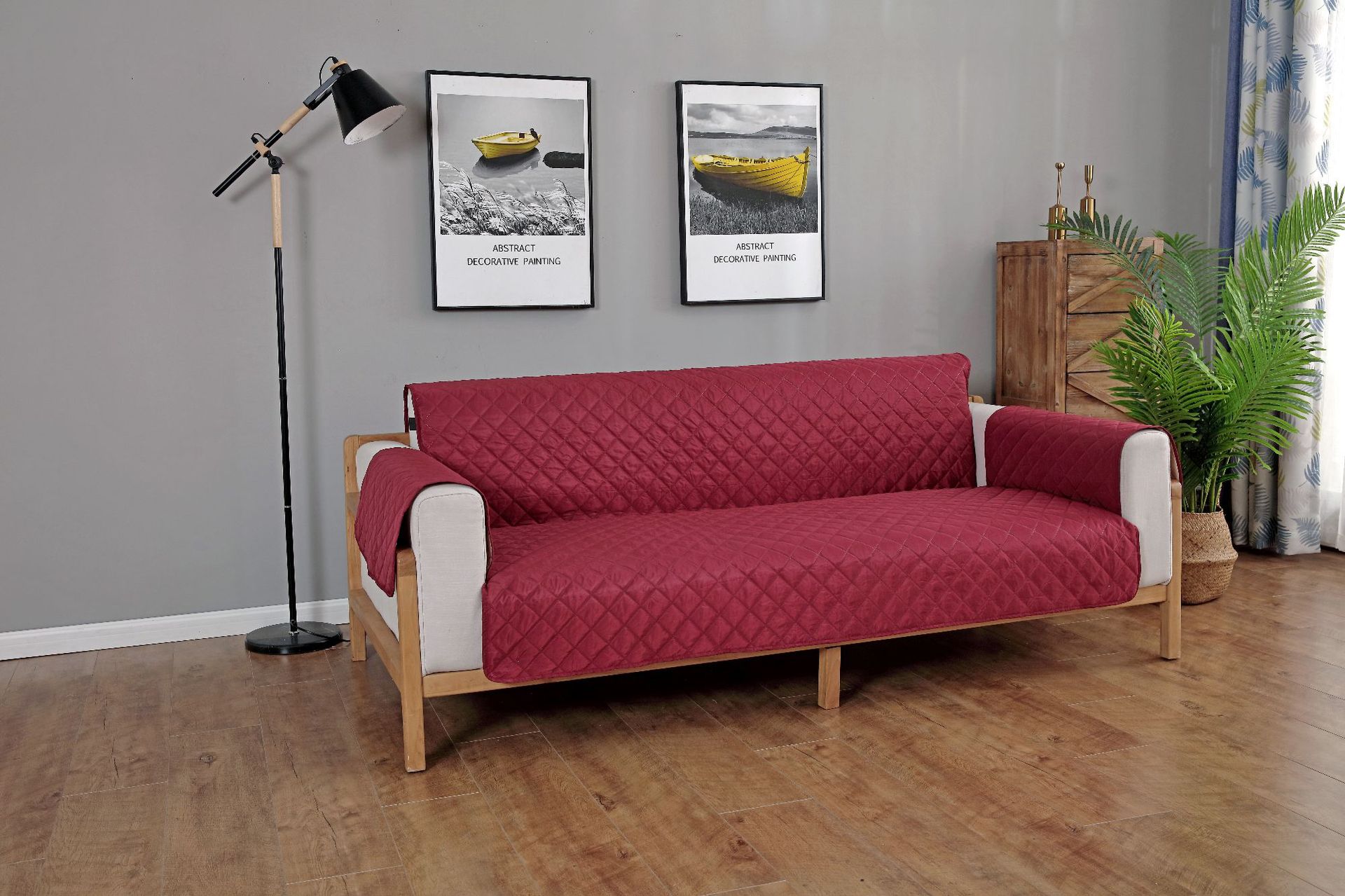 双重防水酒红色