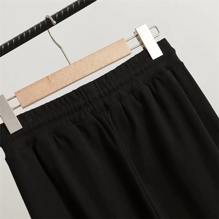 pantalones con cremallera de cintura alta NSLD15468