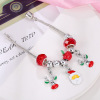 Apple, Christmas red bracelet, fashionable classic pendant for elderly