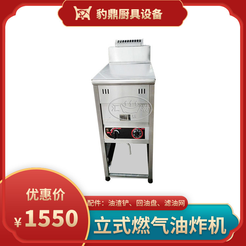 商用厨具立式燃气电油炸机 直供 商用饮品店炸锅 不锈钢立式炸锅