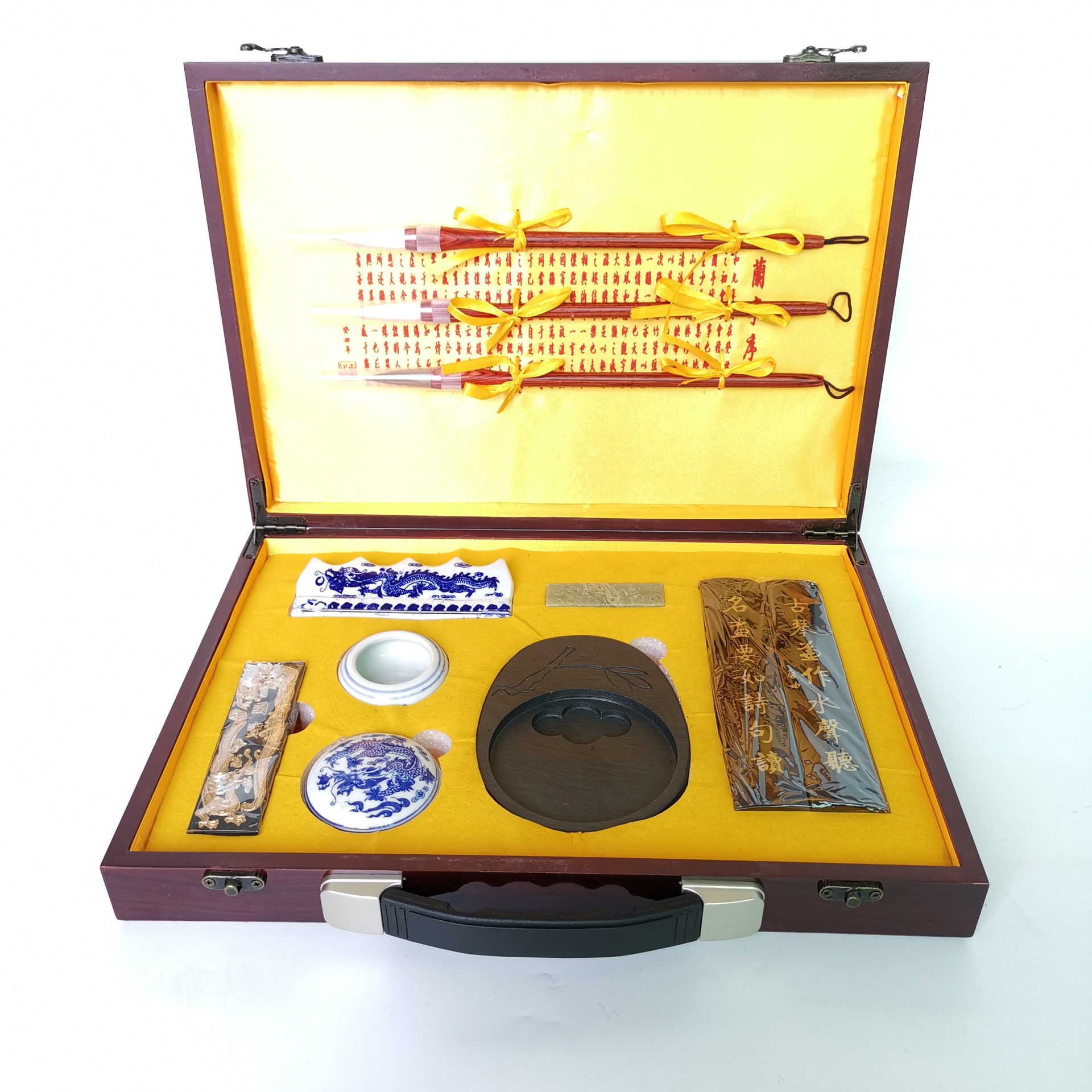 Four Treasures suit customized Calligraphy Practice Ink, paper and ink suit Chinese New Year Gifts Gift box wholesale