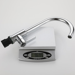 Food-grade stainless steel kitchen cold and hot plating ball valve faucet lead-free sink washing basin bright mirror polished faucet