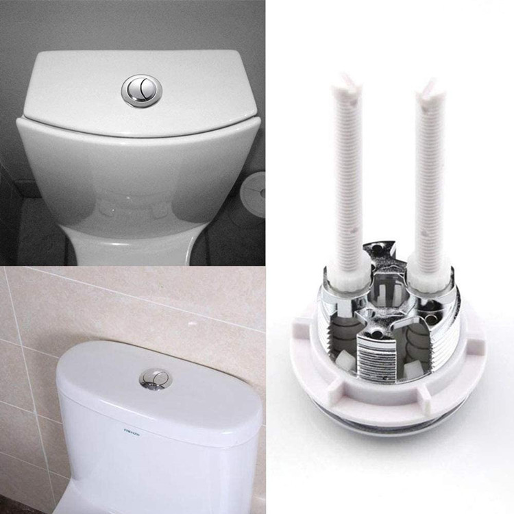 Cross-border 38mm toilet tank button, double-key switch, circular valve stem button, water-saving toilet bathroom accessories Specification drawing